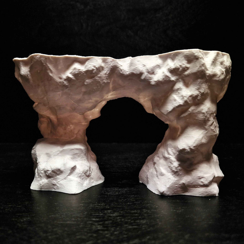 3D Printed Arch Hideout – Aquascape, Terrarium Rock Feature for Cichlids, Plecos, Reptiles