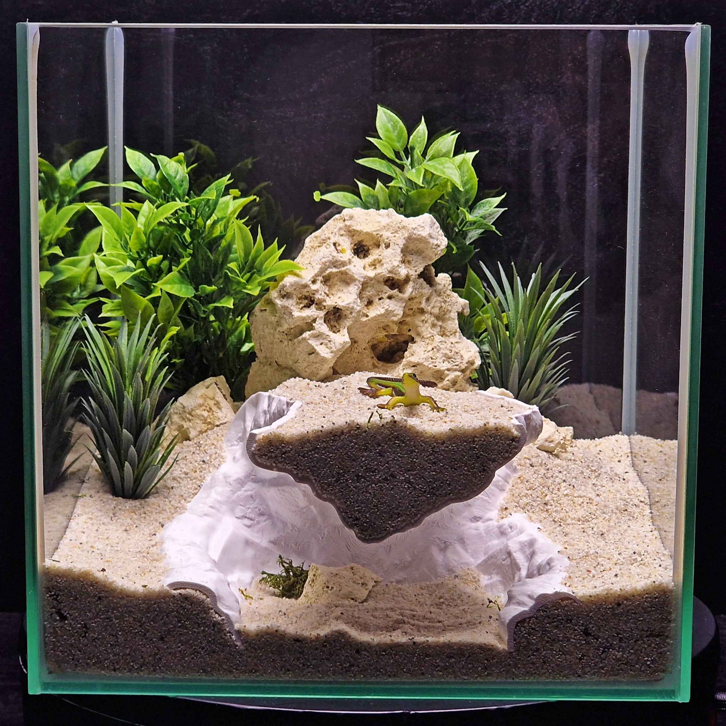 3D Printed Terrarium Cave Passageway – Aquarium Cichlid, Pleco, Gecko Hideout (Customizable)
