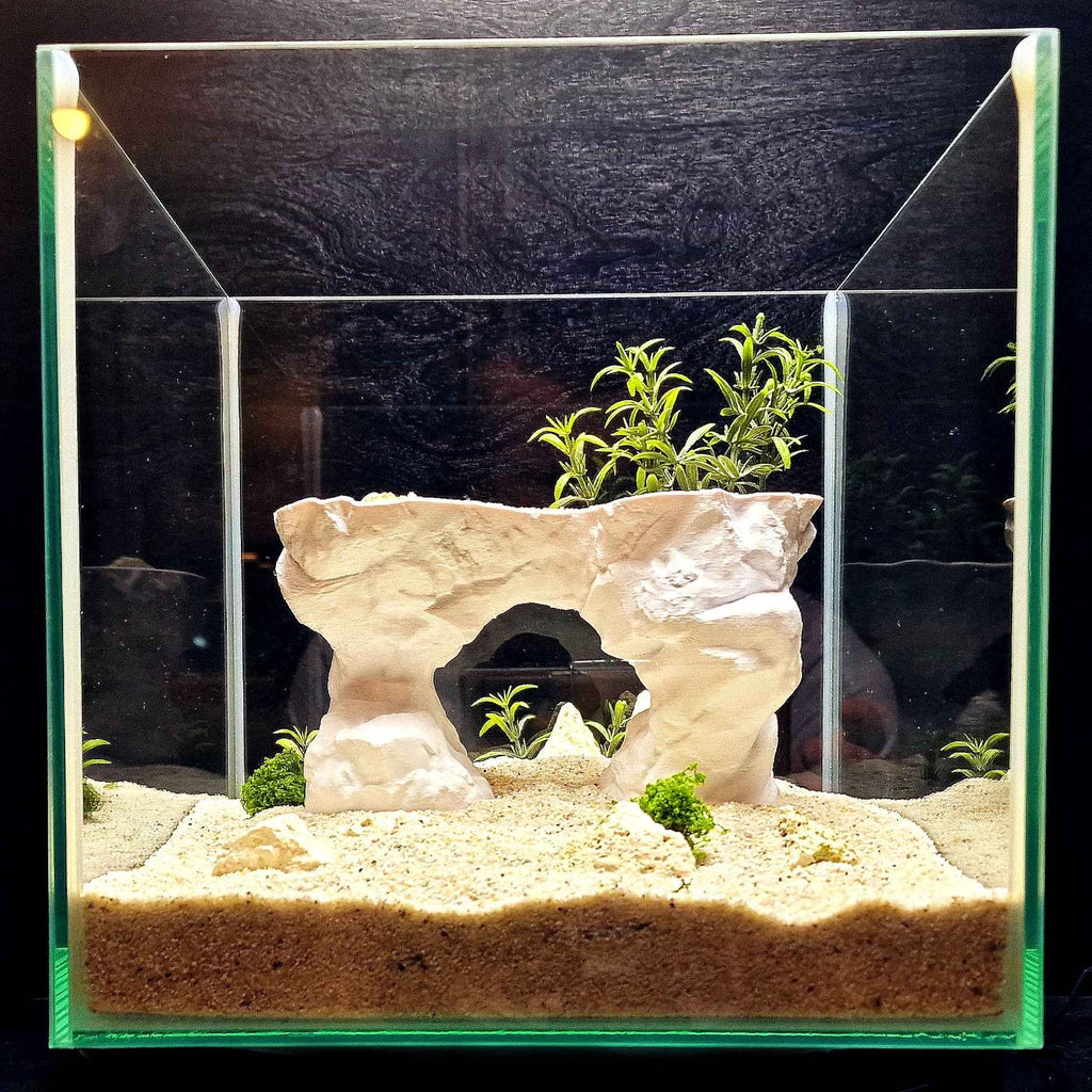 3D Printed Arch Hideout – Aquascape, Terrarium Rock Feature for Cichlids, Plecos, Reptiles