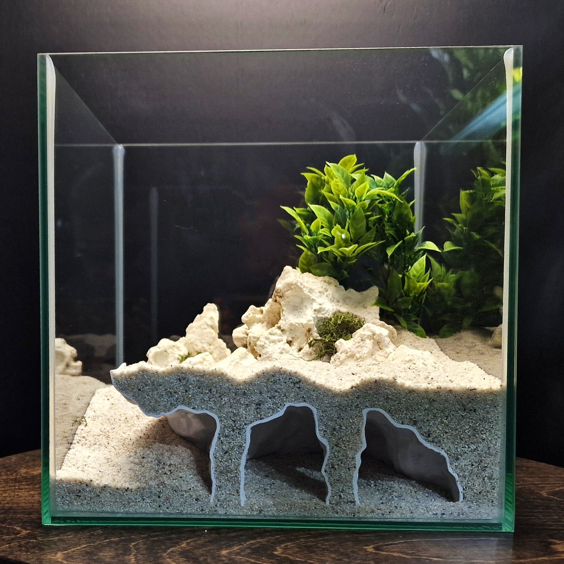 3D Printed Aquascape Cave – Multi-Chamber Reptile Hiding, Fish Shelter - "Take Your Pick" Model - PhD Aqua Fabrication
