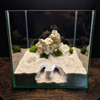 3D Printed Desert Rock Cave Hideout for Reptiles and Fish | Naturalistic Terrarium Decor - "Nebula Ruin" Model