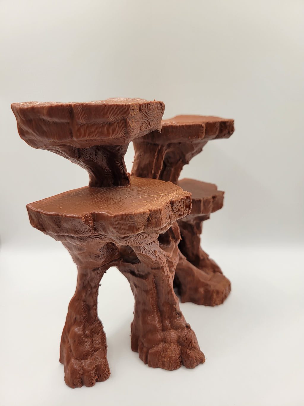 Terrarium Background - Multi-Level Reptile Basking Platform & Planter - Tank Decor for Leopard Geckos, Crested Geckos, and Amphibians - "Plateau Aplenty" Model - PhD Aqua Fabrication