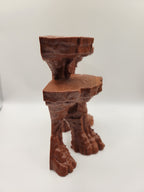 Terrarium Background - Multi-Level Reptile Basking Platform & Planter - Tank Decor for Leopard Geckos, Crested Geckos, and Amphibians - "Plateau Aplenty" Model - PhD Aqua Fabrication