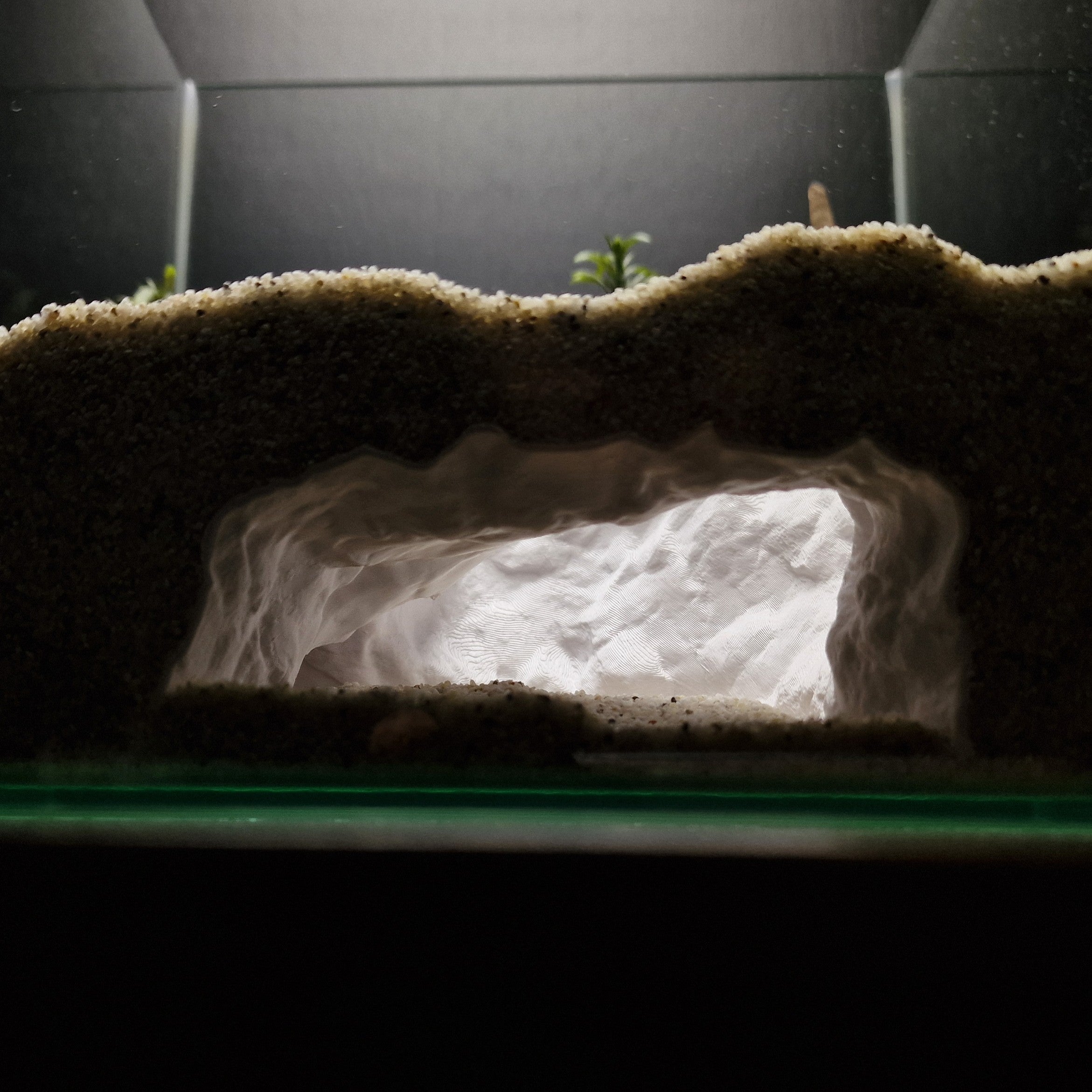 Aquarium Cave - Rock Hide for Cichlids & Axolotls and also for Terrariums – "Underground Ground" Model - PhD Aqua Fabrication