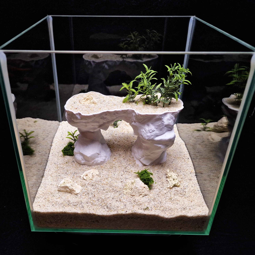 3D Printed Arch Hideout – Aquascape, Terrarium Rock Feature for Cichlids, Plecos, Reptiles