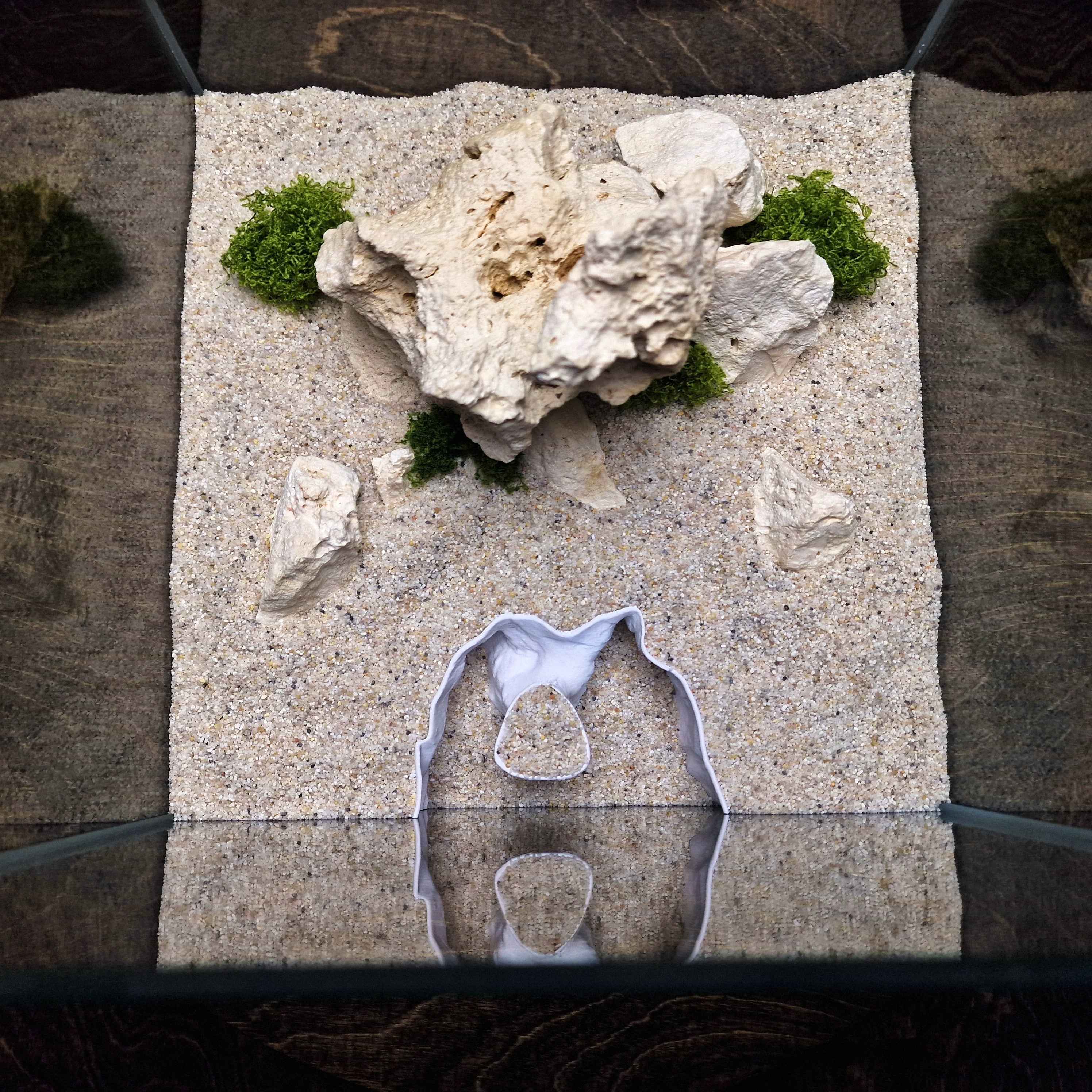 3D Printed Desert Rock Cave Hideout for Reptiles and Fish | Naturalistic Terrarium Decor - "Nebula Ruin" Model
