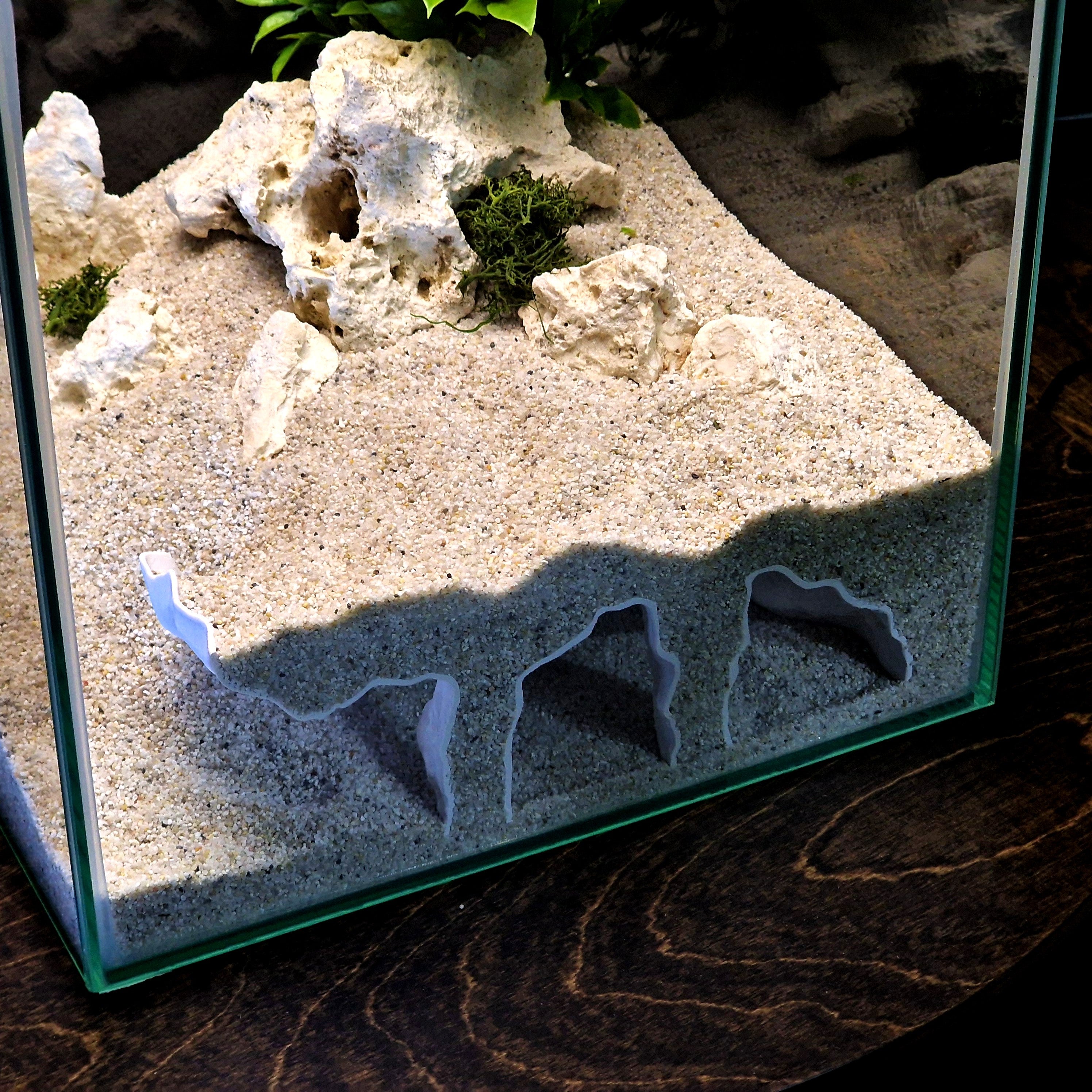 3D Printed Aquascape Cave – Multi-Chamber Reptile Hiding, Fish Shelter - "Take Your Pick" Model - PhD Aqua Fabrication