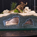 3D Printed Terrarium Cave – Rock Hideout for Terrarium, Aquarium - Fully Customizable Sizing