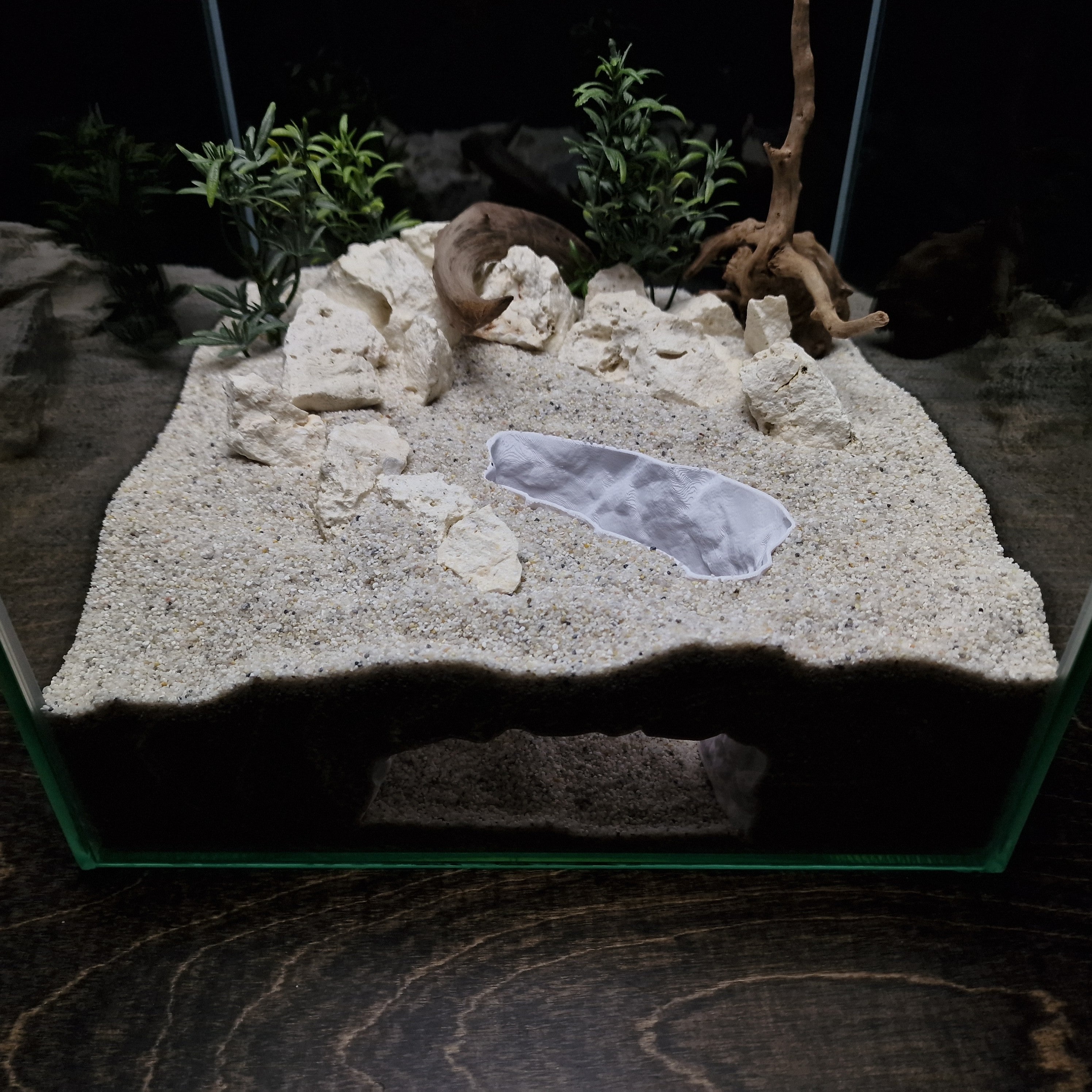 Aquarium Cave - Rock Hide for Cichlids & Axolotls and also for Terrariums – "Underground Ground" Model - PhD Aqua Fabrication