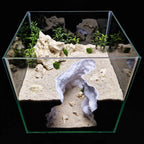 3D Printed Cave Decor – Deep Rift for Terrarium & Aquarium - Customizable Sizing - "Ripped Earth" Model