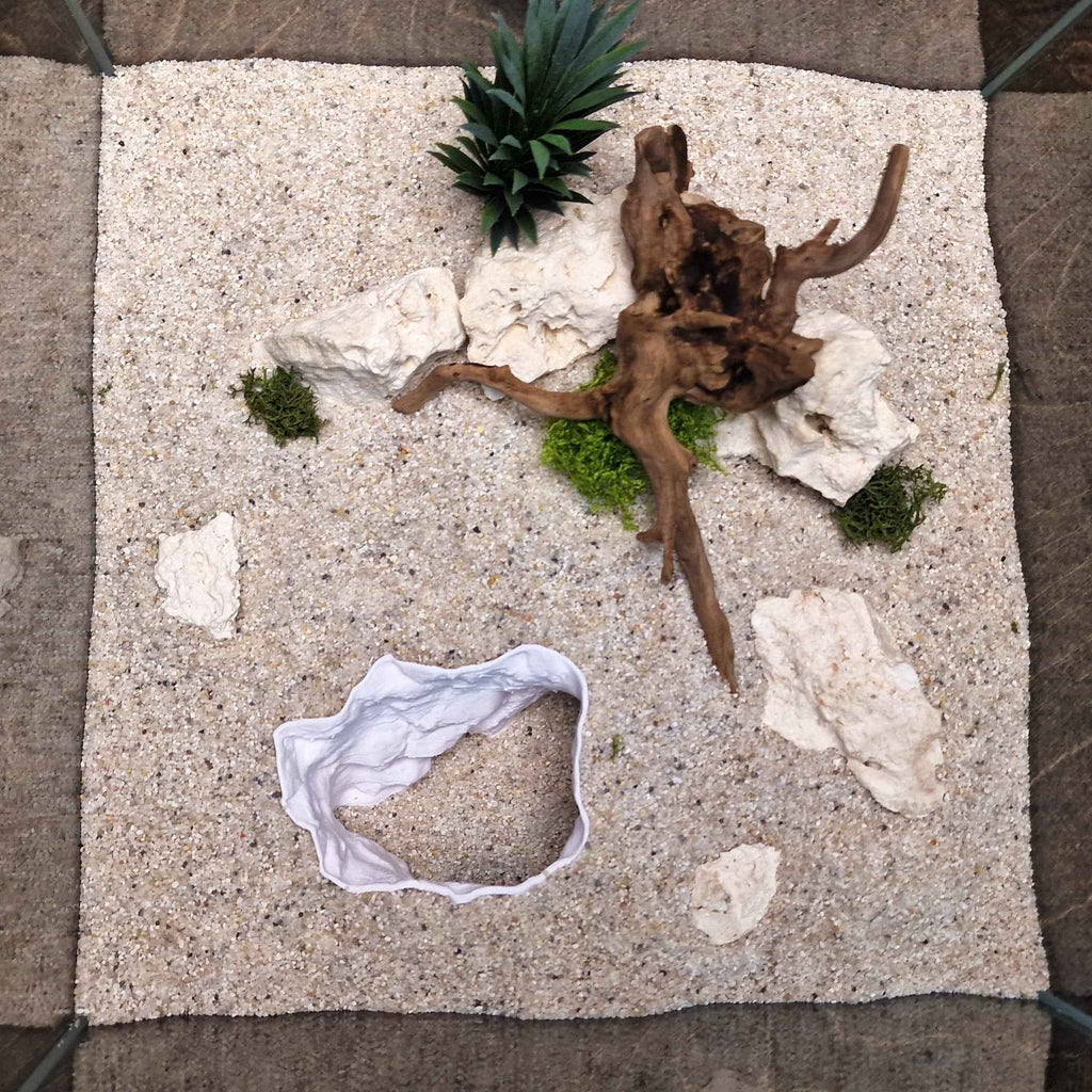 3D Printed Terrarium Cave – Rock Hideout for Terrarium, Aquarium - Fully Customizable Sizing
