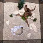 3D Printed Terrarium Cave – Rock Hideout for Terrarium, Aquarium - Fully Customizable Sizing