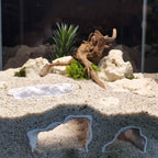 3D Printed Terrarium Cave – Rock Hideout for Terrarium, Aquarium - Fully Customizable Sizing