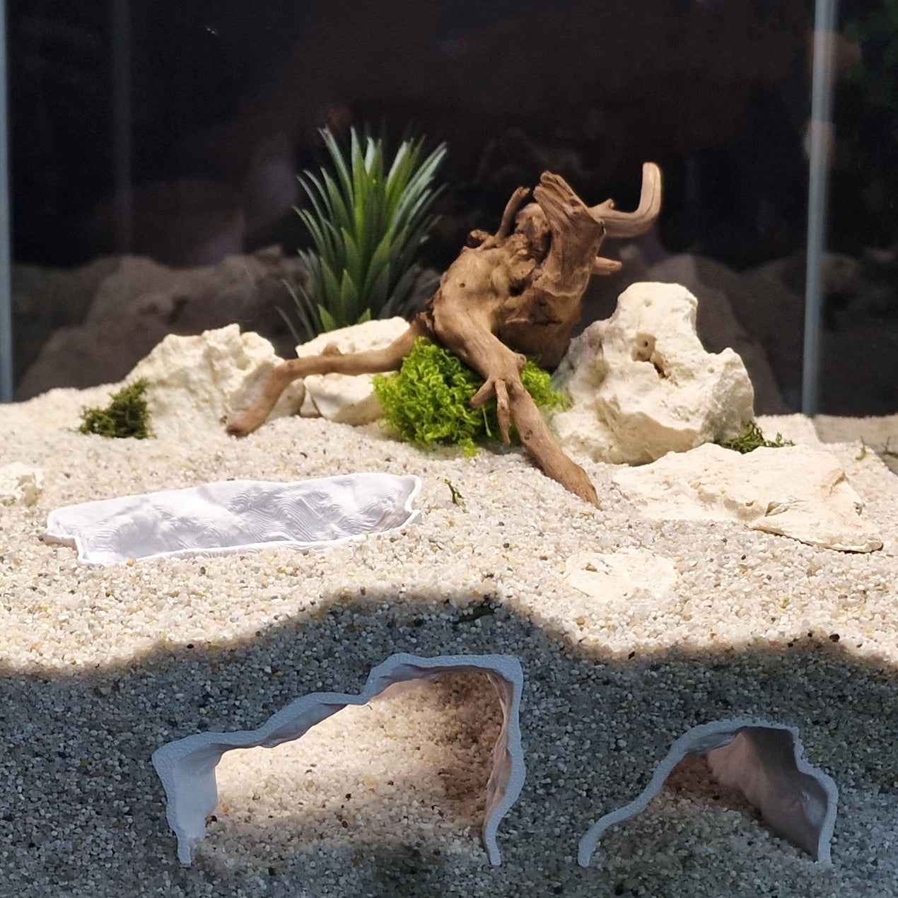 3D Printed Terrarium Cave – Rock Hideout for Terrarium, Aquarium - Fully Customizable Sizing