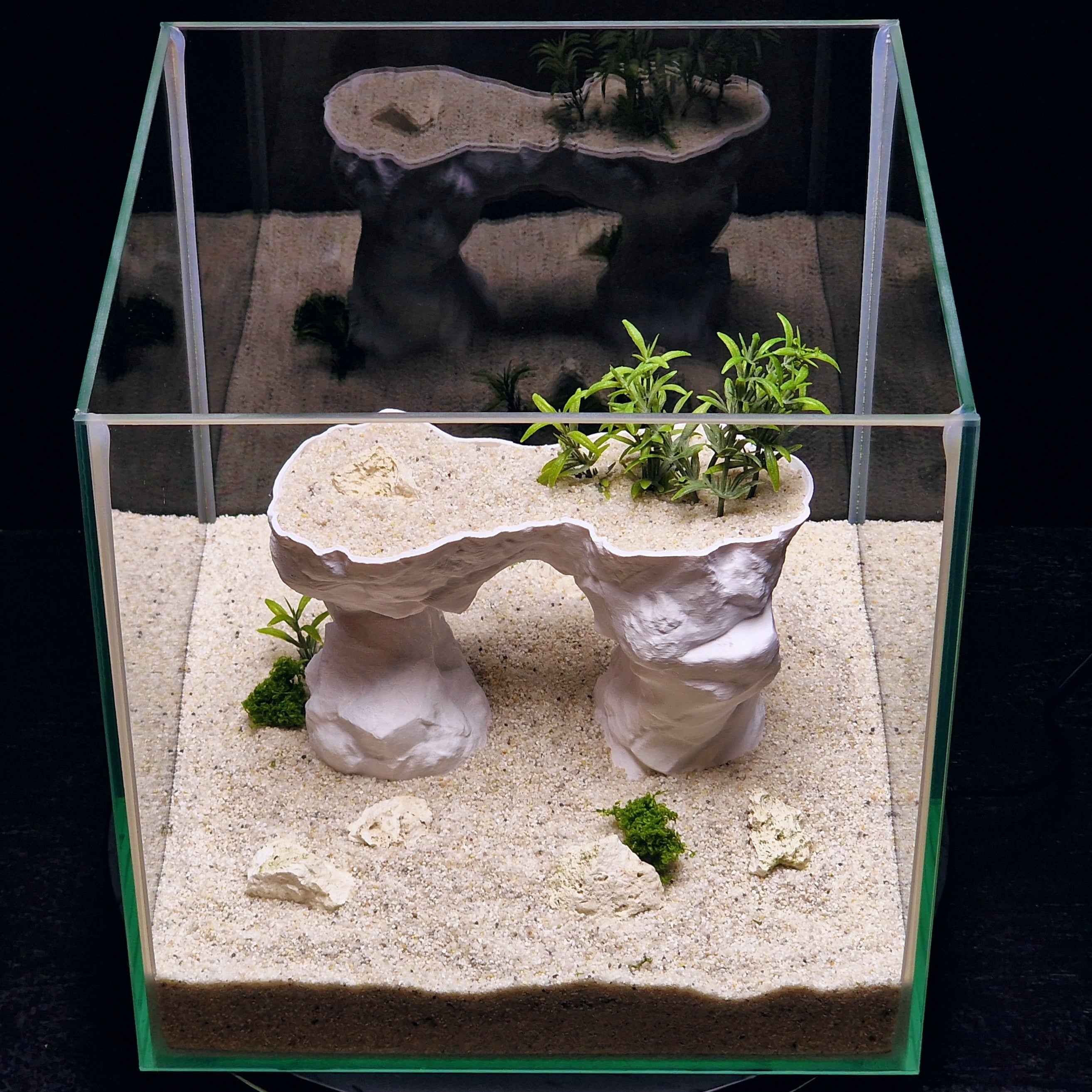 3D Printed Arch Hideout – Aquascape, Terrarium Rock Feature for Cichlids, Plecos, Reptiles