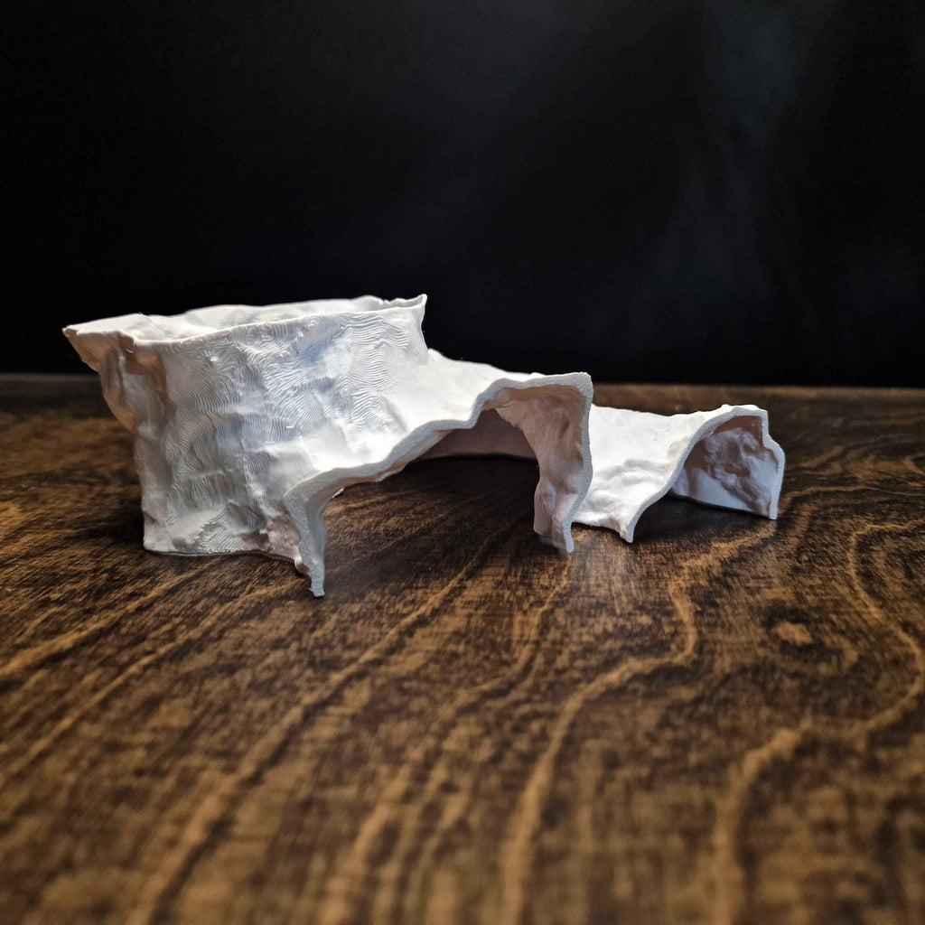 3D Printed Terrarium Cave – Rock Hideout for Terrarium, Aquarium - Fully Customizable Sizing