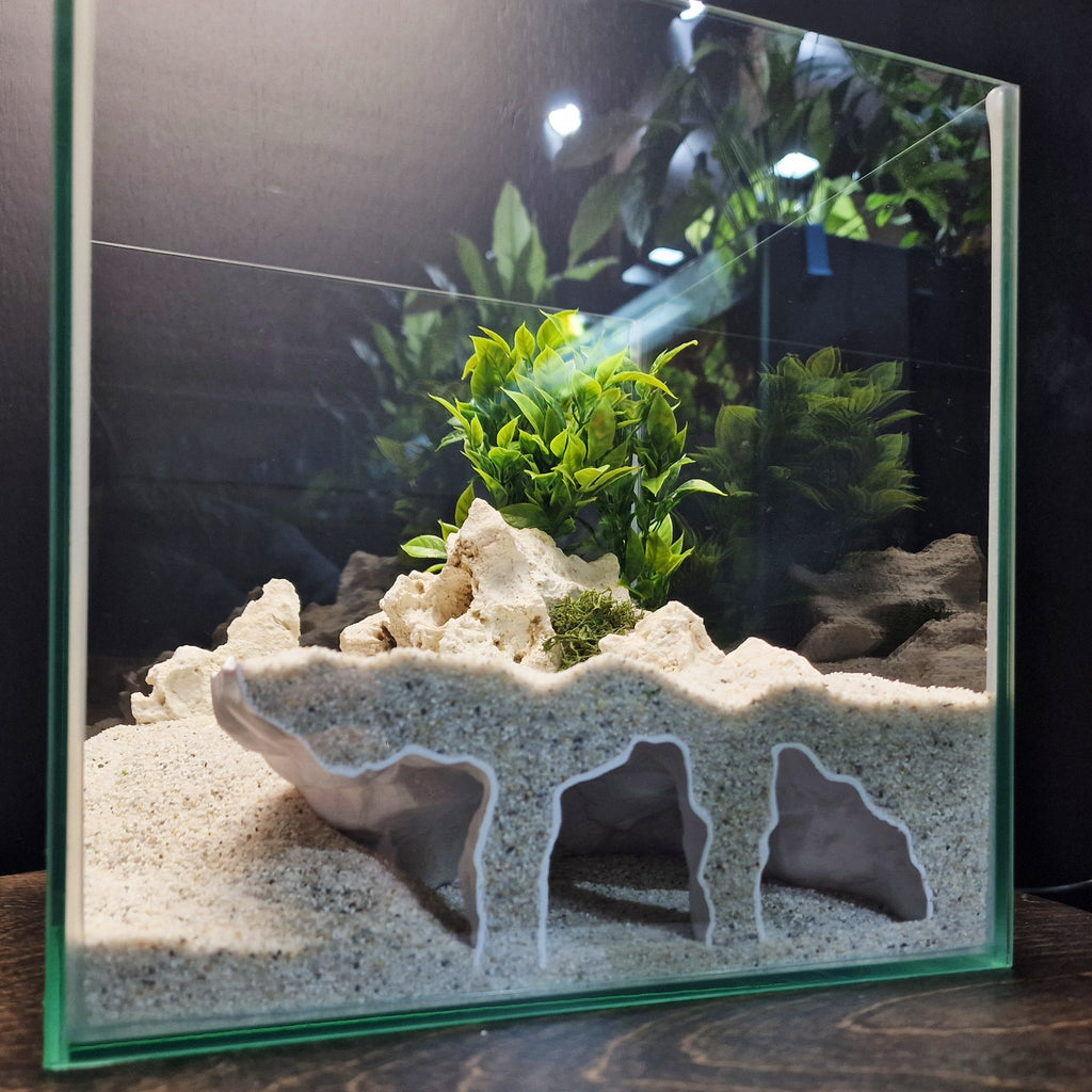 3D Printed Aquascape Cave – Multi-Chamber Reptile Hiding, Fish Shelter - "Take Your Pick" Model - PhD Aqua Fabrication