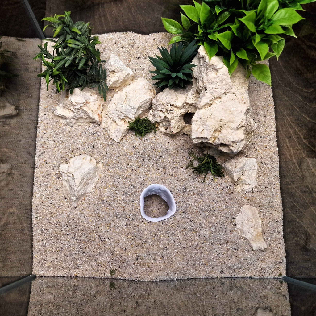 3D Printed Terrarium Decor – Hideout Cave for Terrarium, Aquarium - Fully Customizable Sizing
