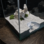 3D Printed Desert Rock Cave Hideout for Reptiles and Fish | Naturalistic Terrarium Decor - "Nebula Ruin" Model - PhD Aqua Fabrication