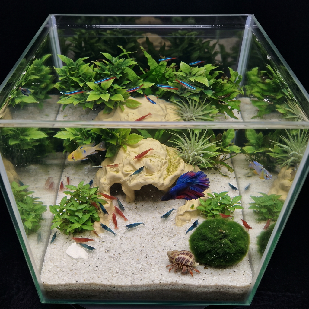 3D Printed Terrarium Reptile and Fish Cave | Natural Desert Rock Hideout - "Three Ways Home" Model - PhD Aqua Fabrication