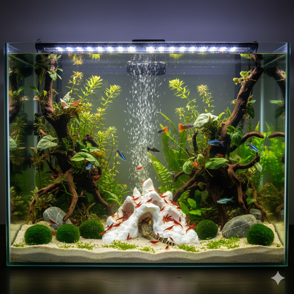 Hadal’s Rise – Aquarium Decor Cave | Multiple Entrance Rock Feature also for Terrarium Kit