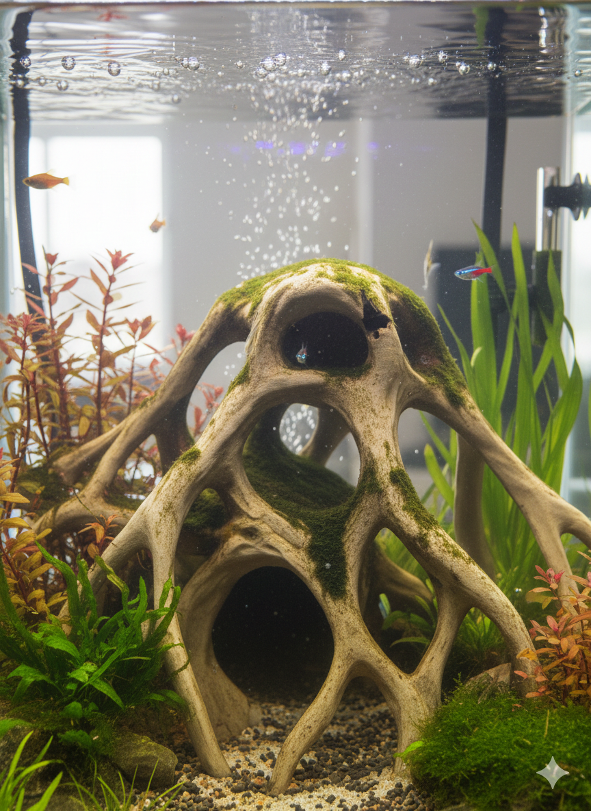 Aquarium Wood Decor | “Red Mangrove Roots” | 3D Printed Tank Decoration also for Terrarium Kit