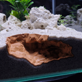 Aquarium Cave Decor - Underground Rock Sanctuary for Fish Tanks - 3D Printed Stone Hideout - Minimalist Aquascape & Terrarium Ornament, AQU-SOLUND-BR-L, AQU-SOLUND-WH-L, AQU-SOLUND-BE-L
