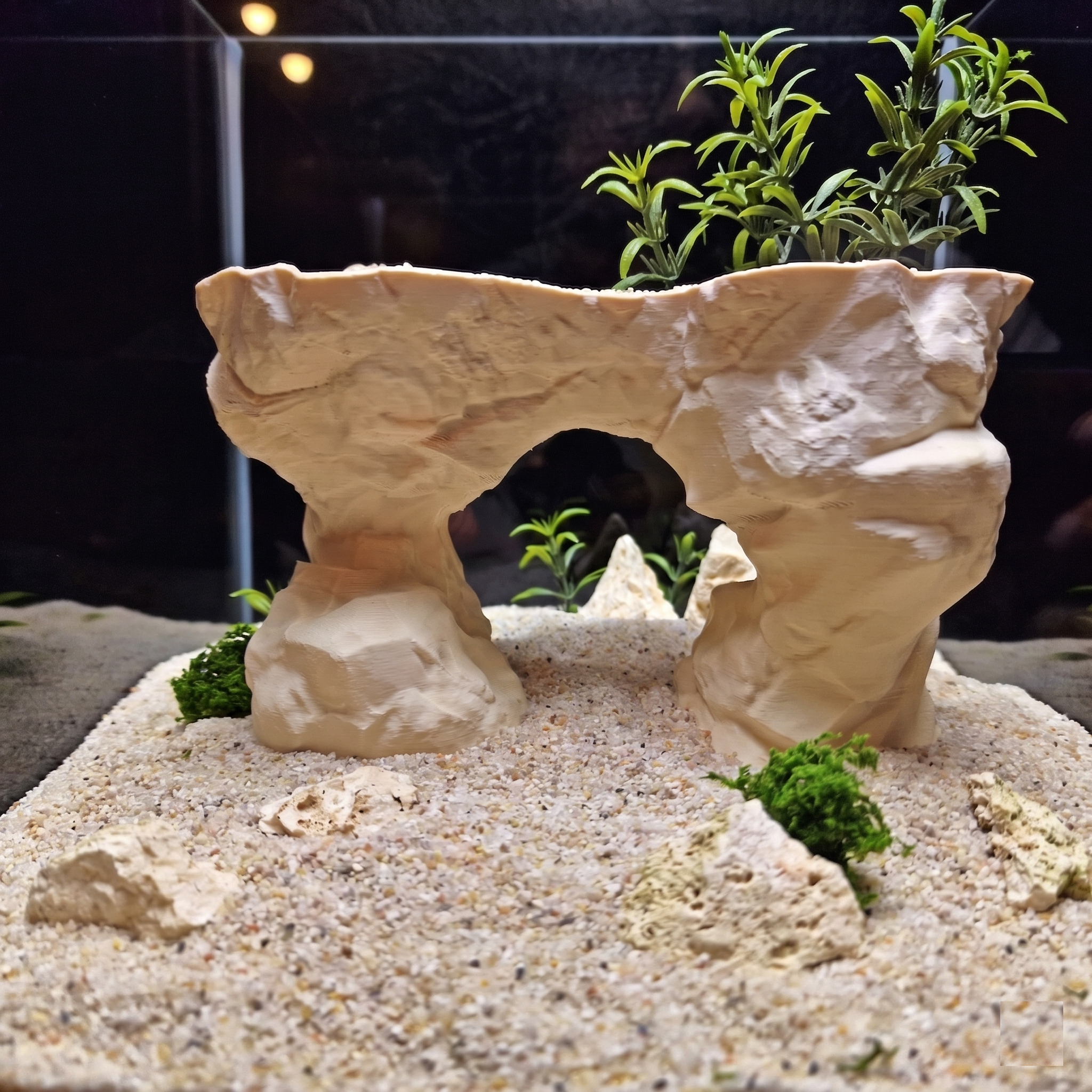 3D Printed Arch Hideout – Aquascape, Terrarium Rock Feature for Cichlids, Plecos, Reptiles, AQU-ARCTRI-BR-L, AQU-ARCTRI-WH-L, AQU-ARCTRI-BE-L, AQU-ARCTRI-GY-L