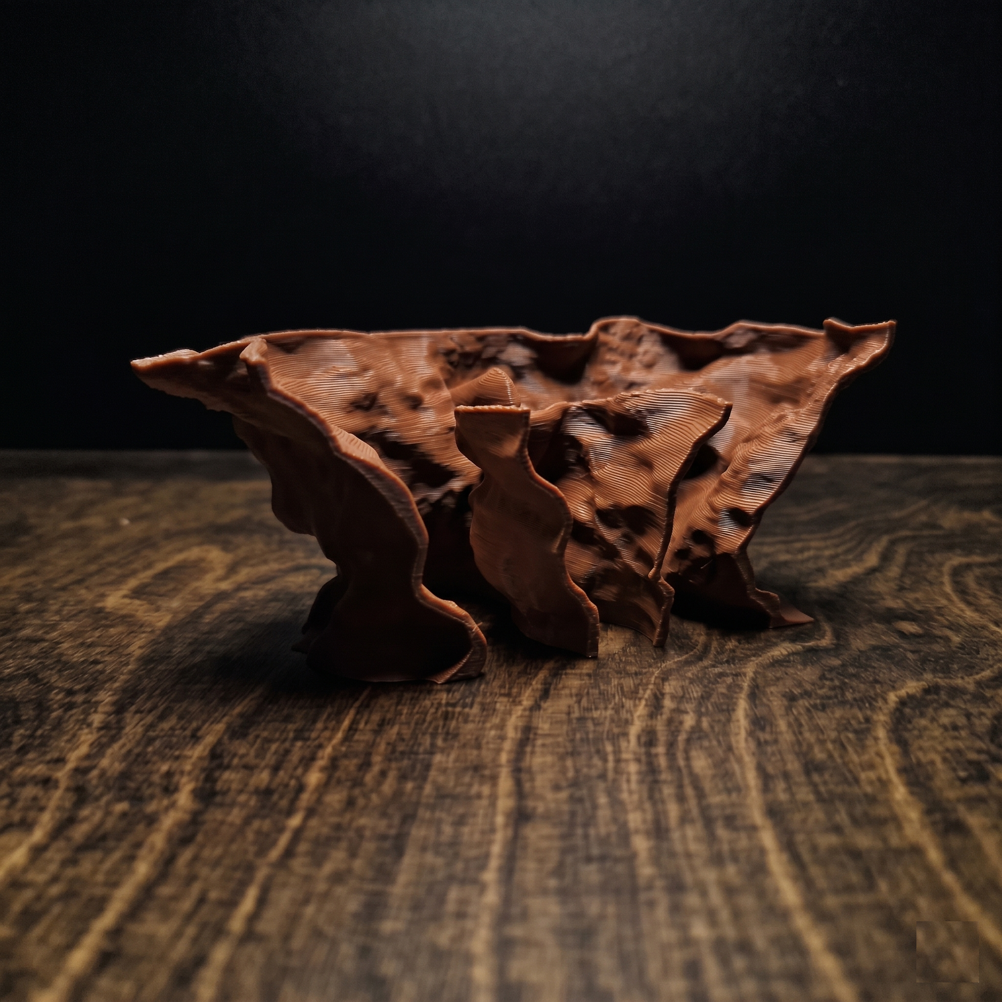 Aquarium Decor Rift - 3D Printed Double Divider for Fish Tank Aquascaping - "Rocky Chaos Den", AQU-ROCCHA-BR-L, AQU-ROCCHA-WH-L, AQU-ROCCHA-BE-L