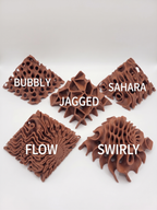 Shrimp Hide Pyramids 3D Printed - 5 Unique Aquarium Cave Designs, Shrimplet Breeding Decor - Custom Sizing Available - PhD Aqua Fabrication