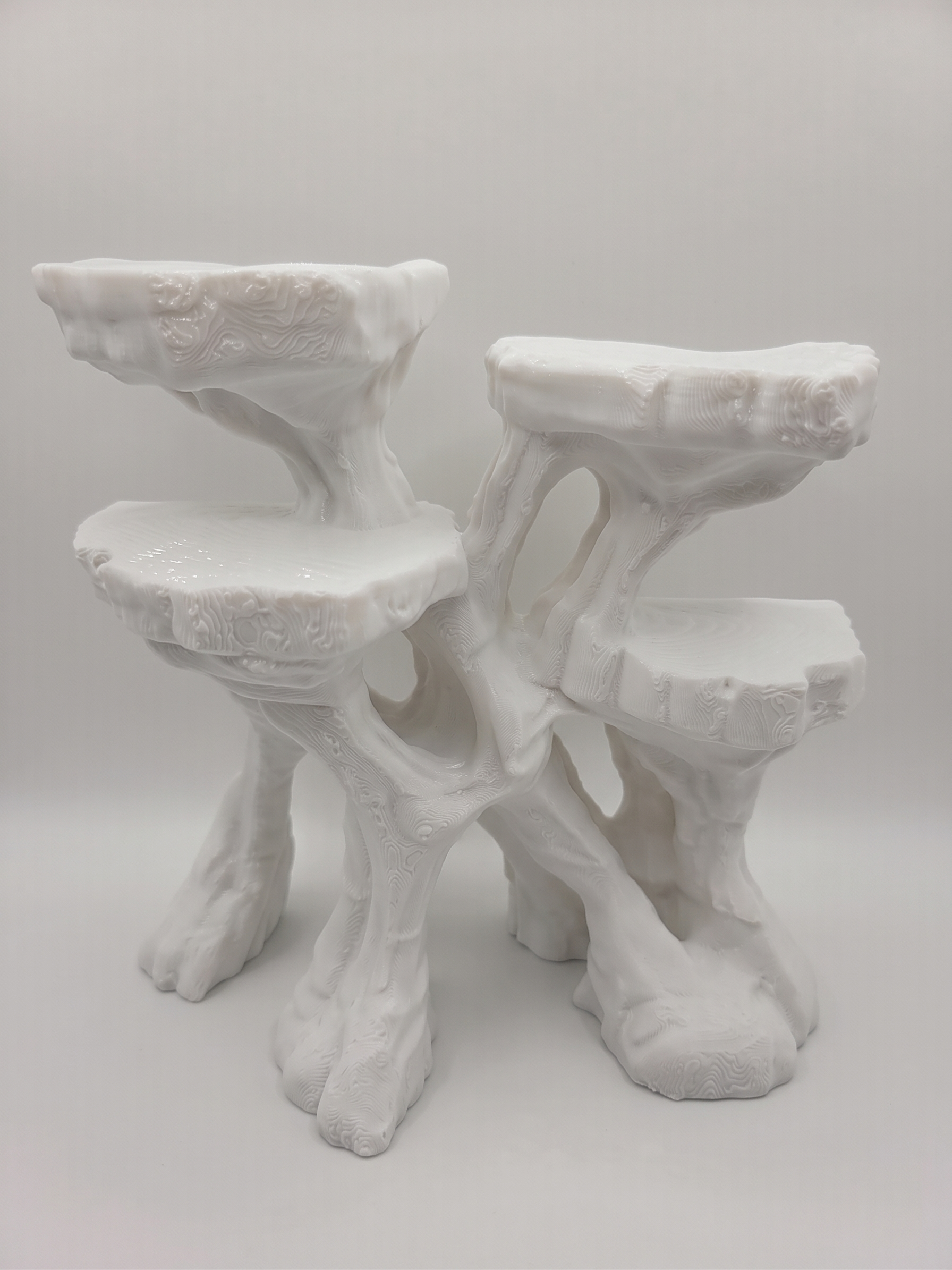 Terrarium Background - Multi-Level Reptile Basking Platform & Planter - Tank Decor for Leopard Geckos, Crested Geckos, and Amphibians - "Plateau Aplenty" Model - PhD Aqua Fabrication