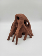 Aquarium Decor Red Mangrove Roots - 3D Printed Natural Look Wood Propagules for Freshwater & Saltwater Fish Tanks - Safe Aquascaping Driftwood Alternative & Terrarium Decoration, NOV-MANROO-BR-L, NOV-MANROO-BE-L