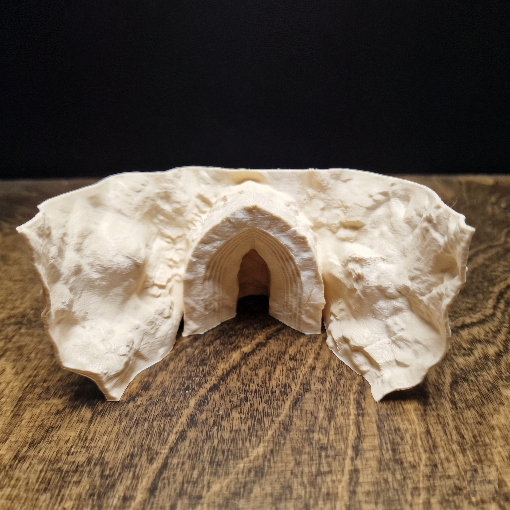 Aquarium Decor Cave - Underground Sanctuary for Fish - Reptile & Amphibian Terrarium Accessory - "Do Not Enter Den", AQU-DONOTE-BR-L, AQU-DONOTE-WH-L, AQU-DONOTE-BE-L