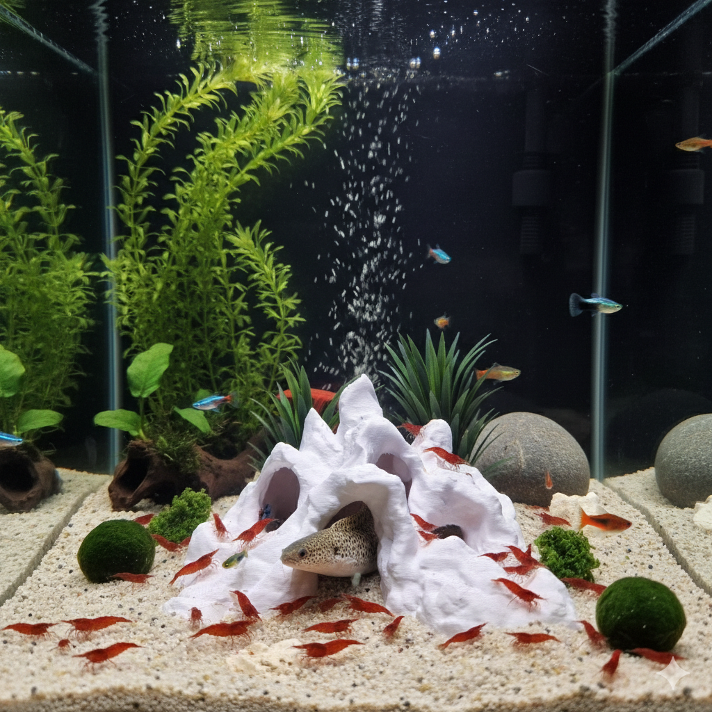 Hadal’s Rise – Aquarium Decor Cave | Multiple Entrance Rock Feature also for Terrarium Kit