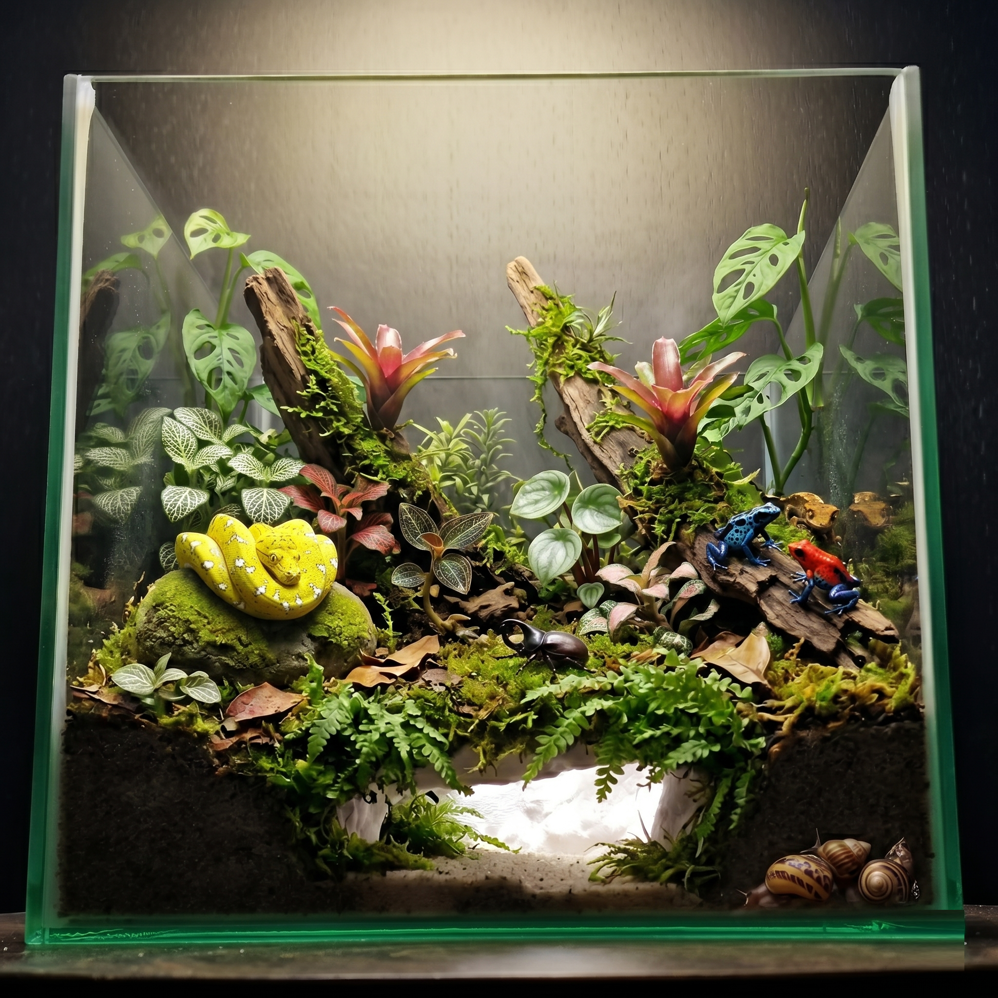 Aquarium Cave - Rock Hide for Cichlids & Axolotls and also for Terrariums – "Underground Ground" Model - PhD Aqua Fabrication