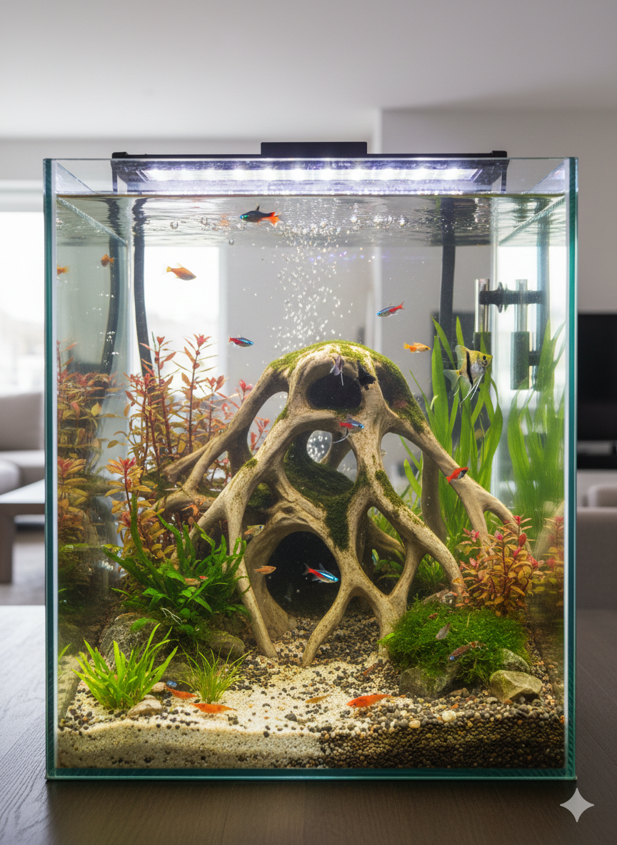 Aquarium Wood Decor | “Red Mangrove Roots” | 3D Printed Tank Decoration also for Terrarium Kit