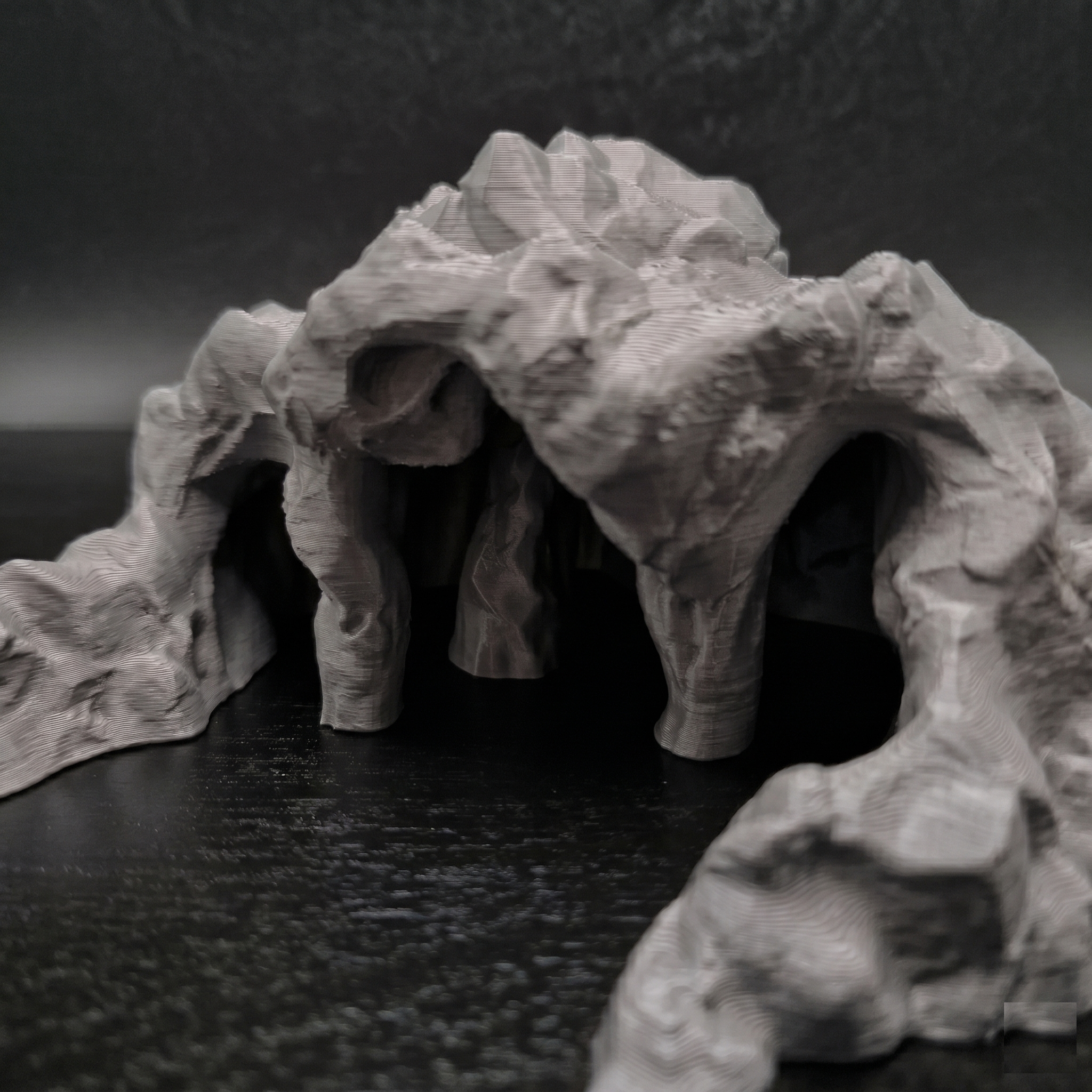 3D Printed Terrarium Reptile and Fish Cave | Natural Desert Rock Hideout - "Three Ways Home" Model - PhD Aqua Fabrication
