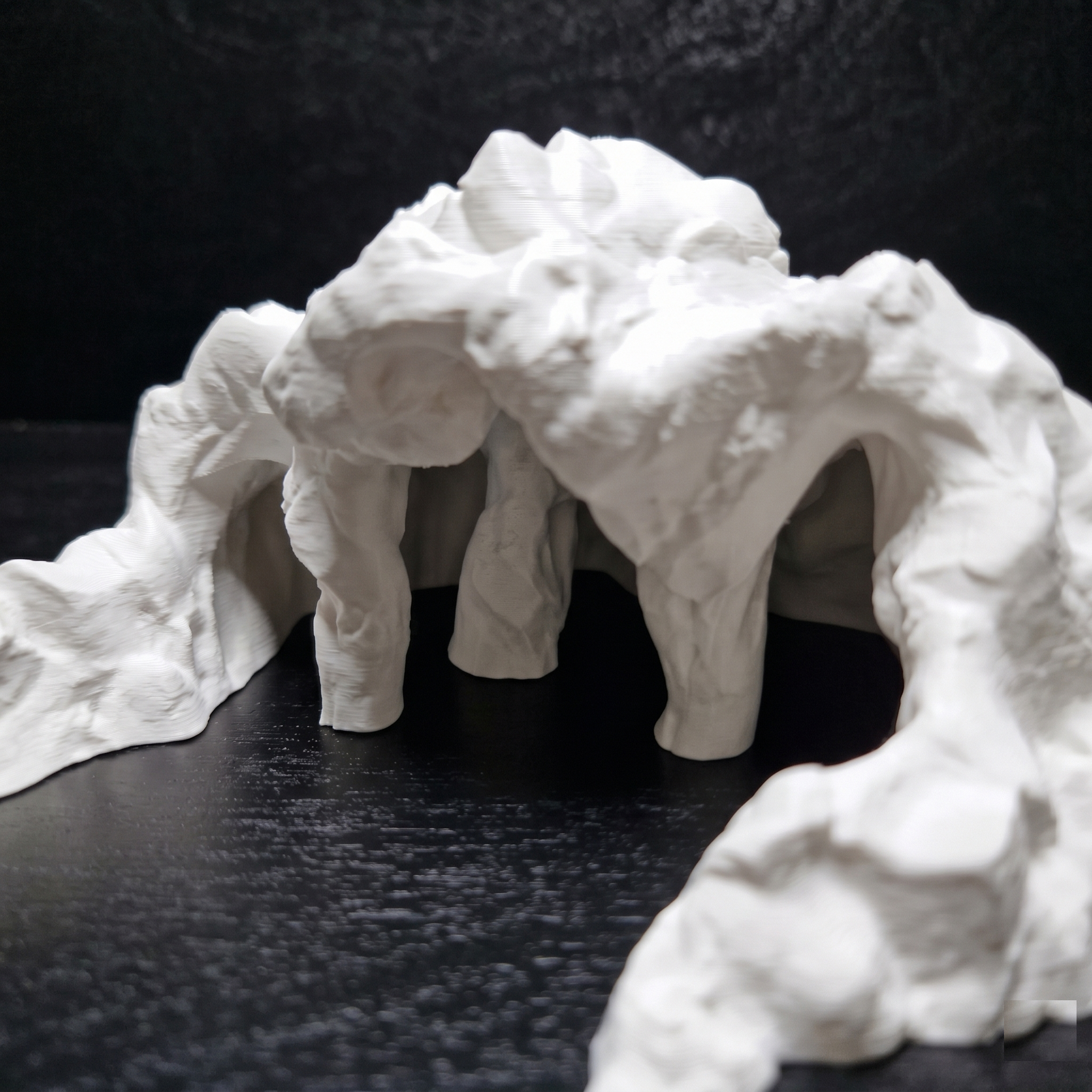3D Printed Terrarium Reptile and Fish Cave | Natural Desert Rock Hideout - "Three Ways Home" Model - PhD Aqua Fabrication