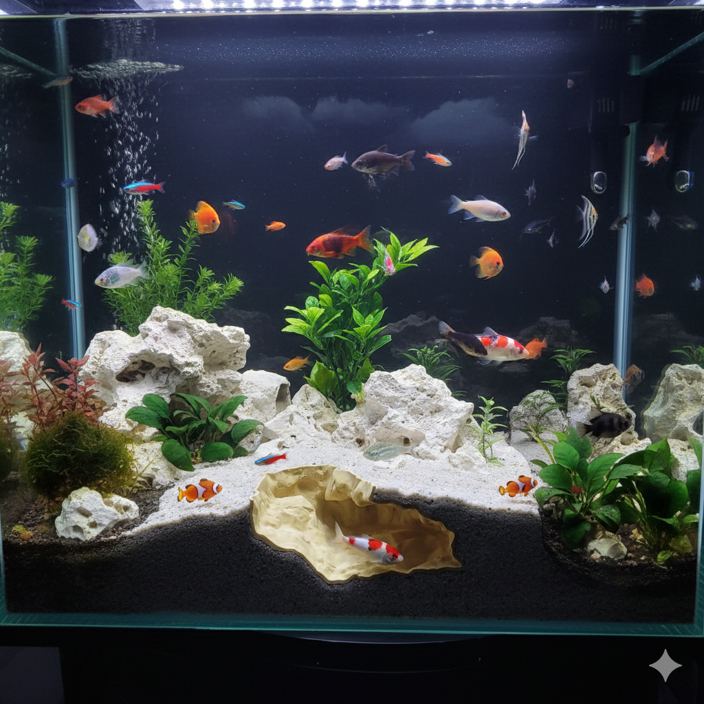 Aquarium Cave Decor | “Solitude Underground” | 3D Printed Rock Feature also for Terrarium Kit