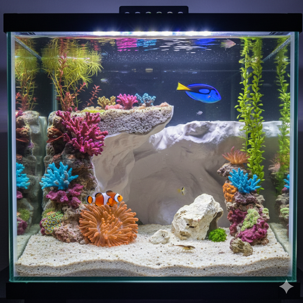 Aquarium Decor Cave | “Different Worlds” | 3D Printed Rock Feature also for Terrarium Kit