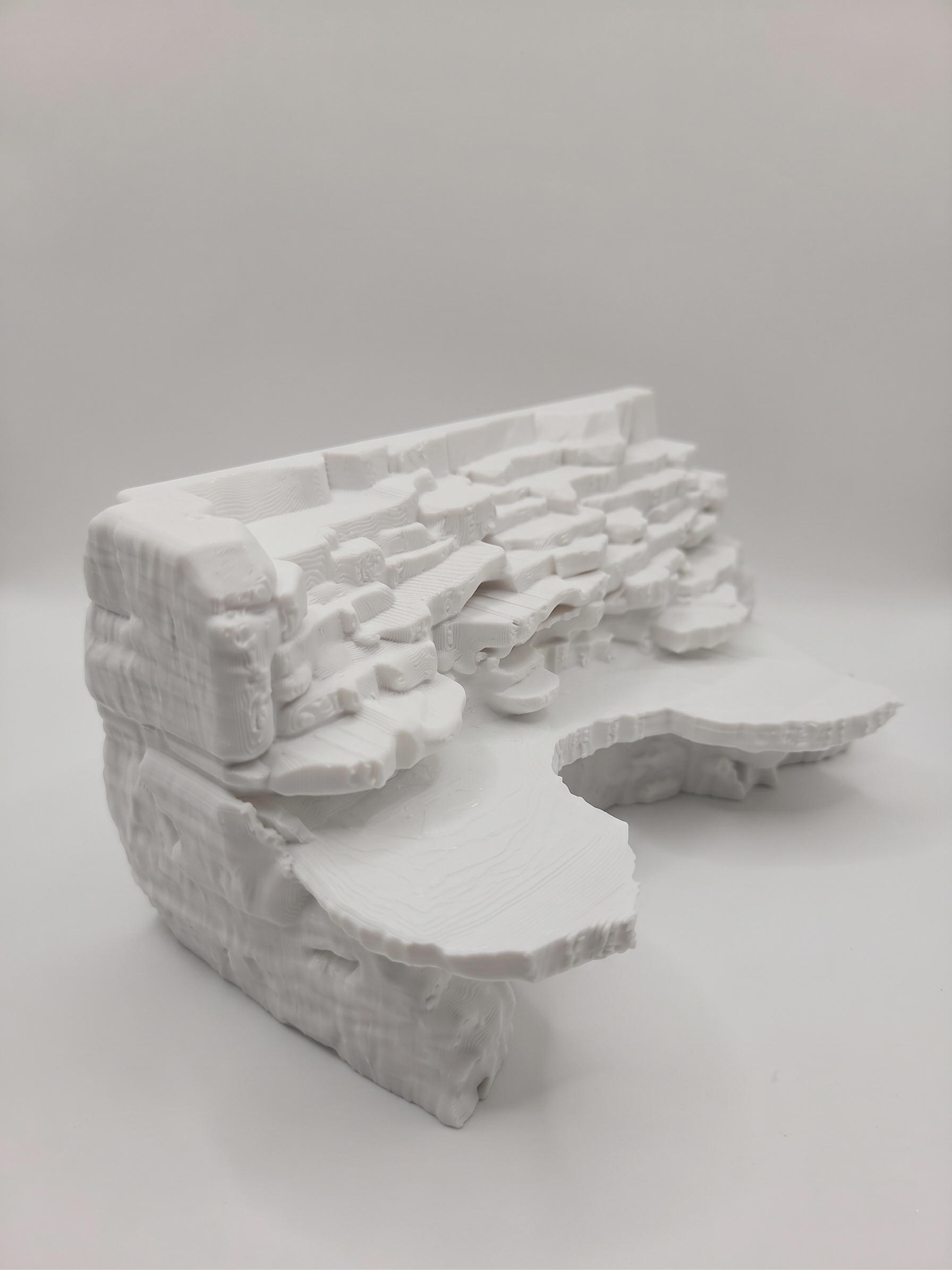 Terrarium Background Wall Cliff - Customizable - Rock Ledge Shelf for Reptiles, Amphibians, Invertebrates - "Outdoor Terrasse" Model - PhD Aqua Fabrication