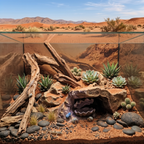 Aquarium Cave with Integrated Clam Shell Hide – 3D Printed Rock Texture Decor for Fish Tanks, Aquascapes, and Reptile Terrariums - PhD Aqua Fabrication