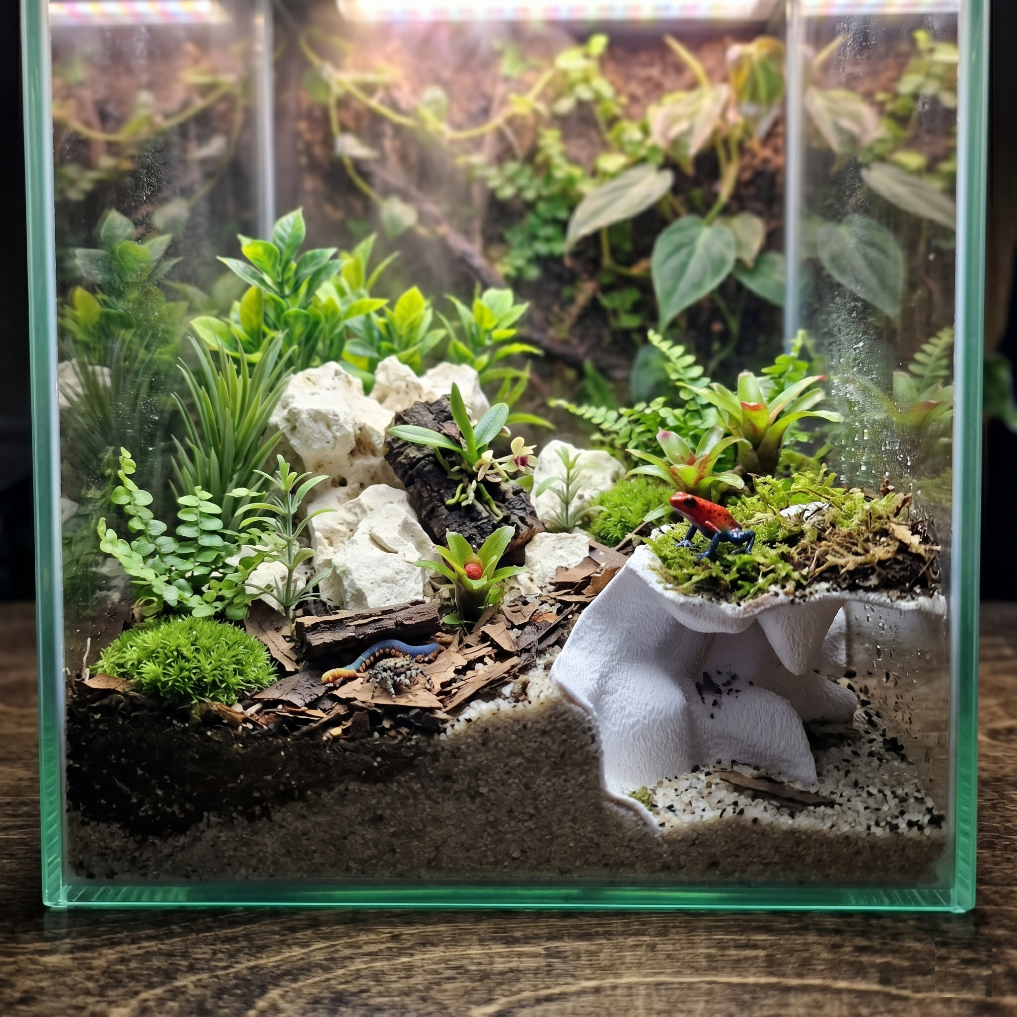Terrarium Cave & Aquarium Tunnel | 3D Printed Under-Sand Hide for Aquascaping, Cichlids, Shrimp, and Reptiles - "Corner Office" Model - PhD Aqua Fabrication