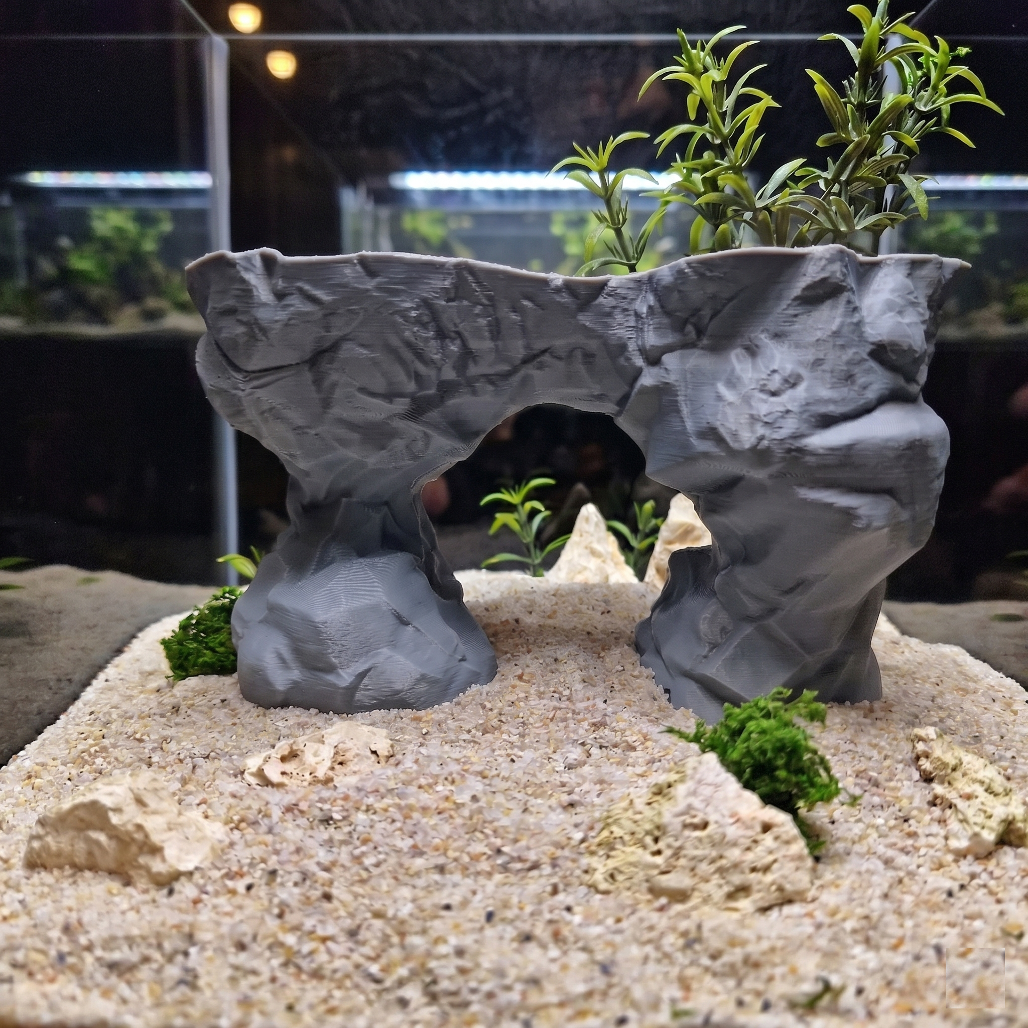3D Printed Arch Hideout – Aquascape, Terrarium Rock Feature for Cichlids, Plecos, Reptiles, AQU-ARCTRI-BR-L, AQU-ARCTRI-WH-L, AQU-ARCTRI-BE-L, AQU-ARCTRI-GY-L