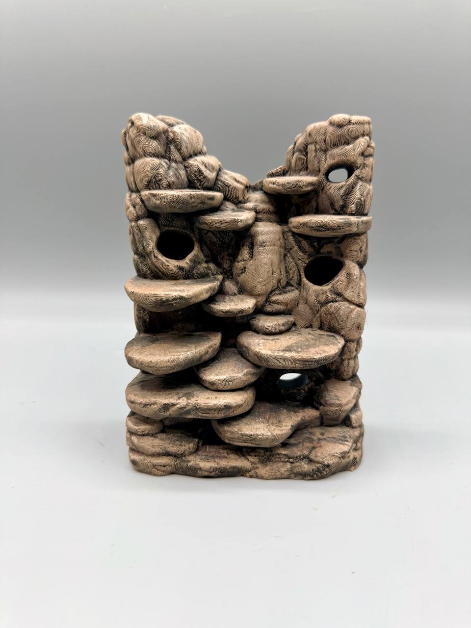 Customizable Terrarium Background Wall – 3D Rock Wall with Cave Hides and Ledge Basking Areas for Terrascaping and Aquascaping - "Hides and Hotspots" Model - PhD Aqua Fabrication