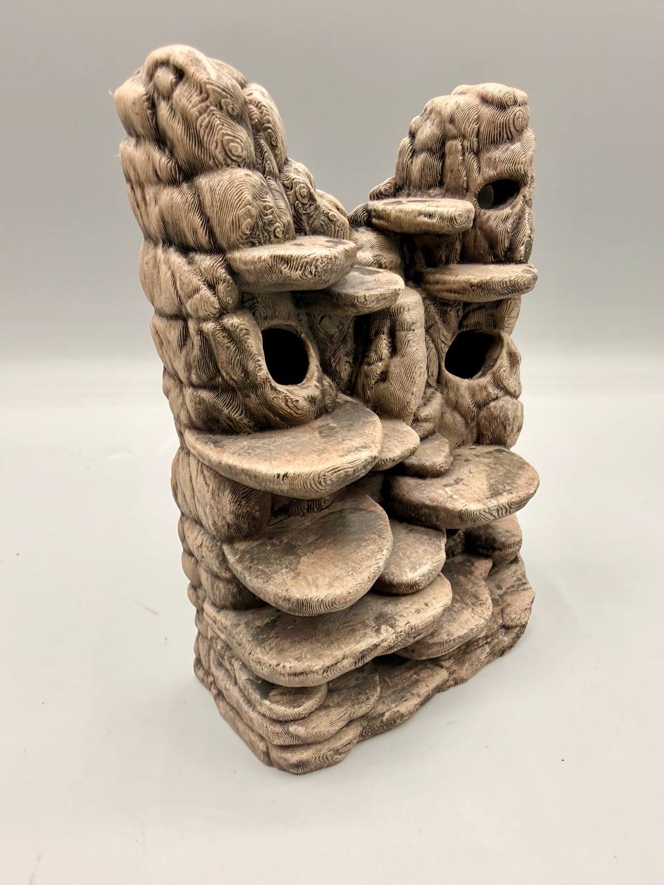 Customizable Terrarium Background Wall – 3D Rock Wall with Cave Hides and Ledge Basking Areas for Terrascaping and Aquascaping - "Hides and Hotspots" Model - PhD Aqua Fabrication