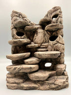 Customizable Terrarium Background Wall – 3D Rock Wall with Cave Hides and Ledge Basking Areas for Terrascaping and Aquascaping - "Hides and Hotspots" Model - PhD Aqua Fabrication