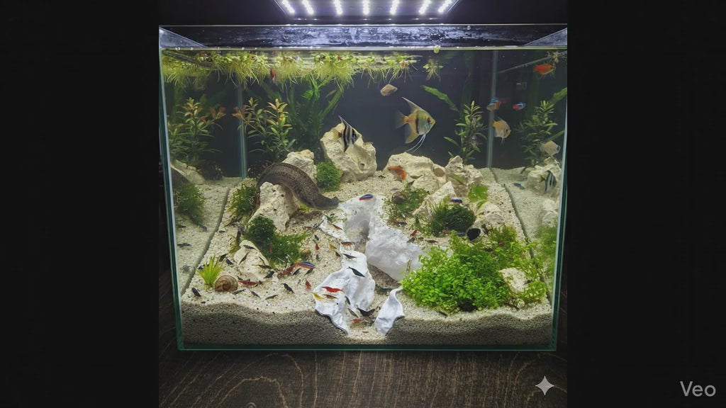 Aquarium Rift Decor - 3D Printed Rock Divider - Aquascaping Ornament & Reptile Terrarium Decoration - "Nowhere Hollow" Model