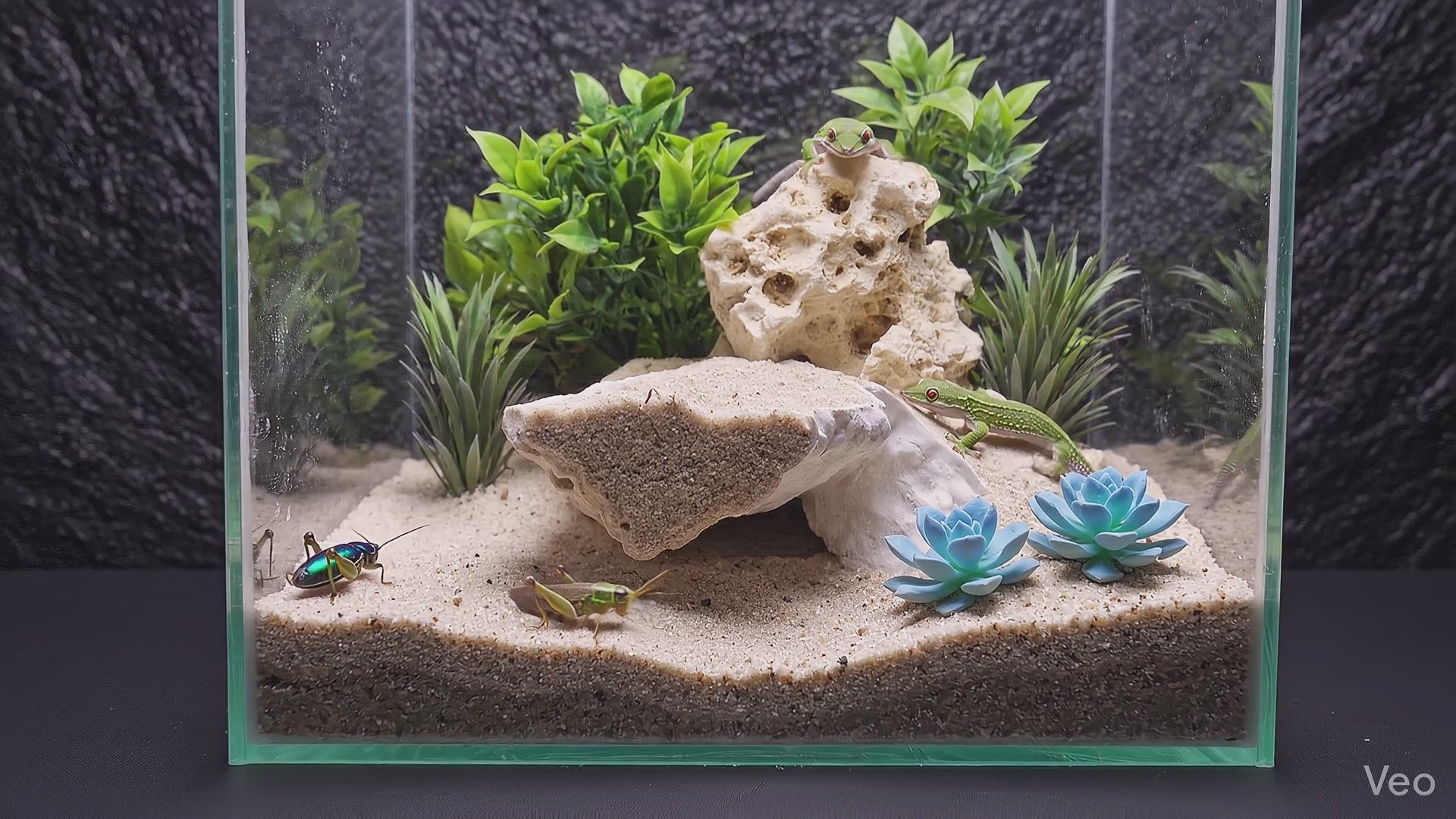 3D Printed Terrarium Cave Passageway - Customizable – Aquarium Cichlid, Pleco, Gecko Hideout - "Bridge Under Troubled Waters" Model