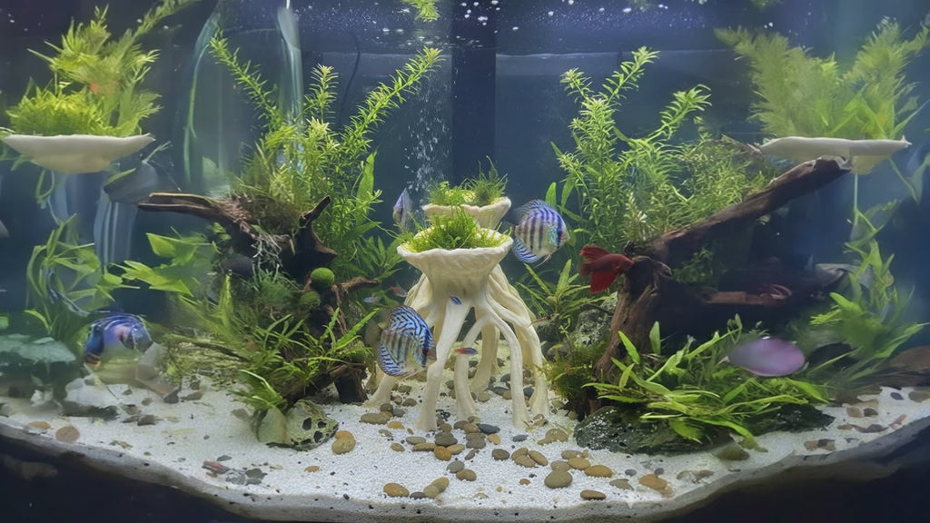 Aquarium Wood Decor Mangrove Root Planters - 3D Printed Mangrove Roots for Live Plants - "Mangrove Root Planters" Model